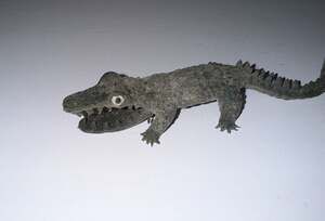 Vintage Imperial Toys Rubber Alligator Toy Hong Kong
